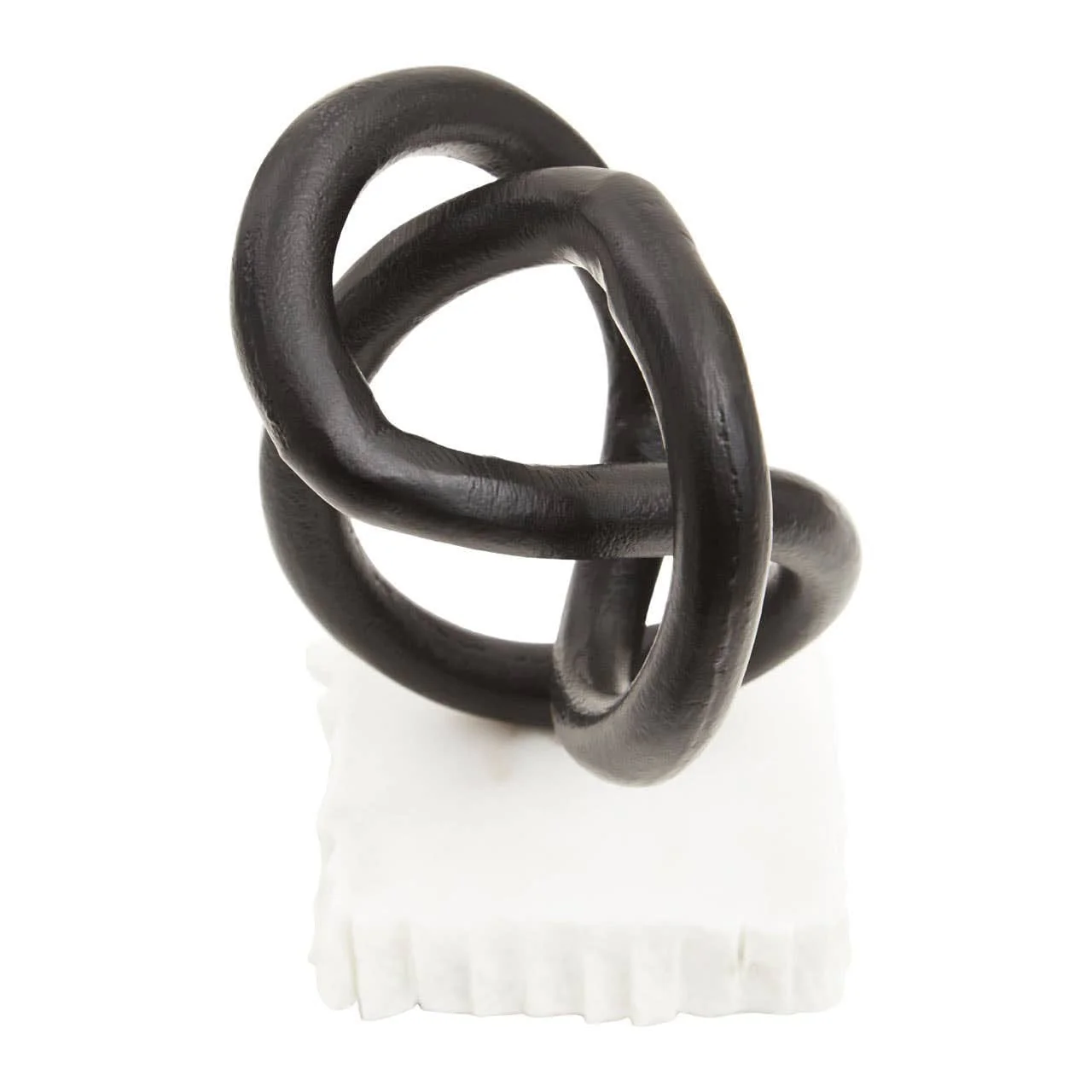Mirano Matt Black Knot Sculpture - Image 3