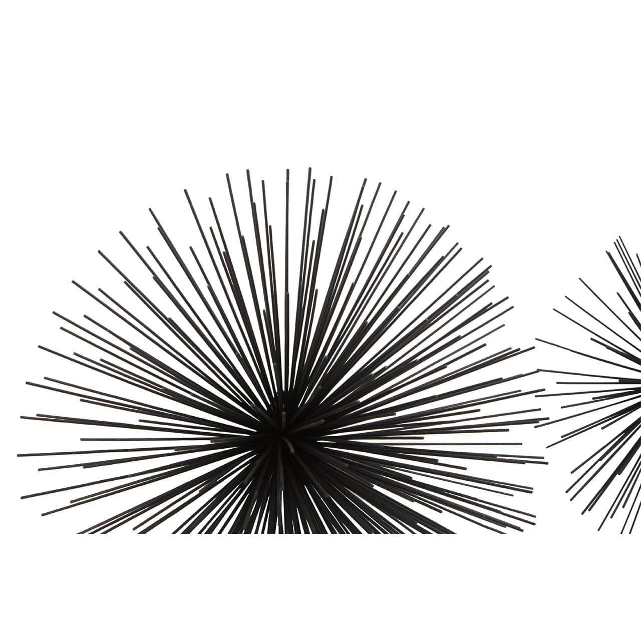 Mirano Set Of 3 Black Finish Starburst Wall Decor - Image 3