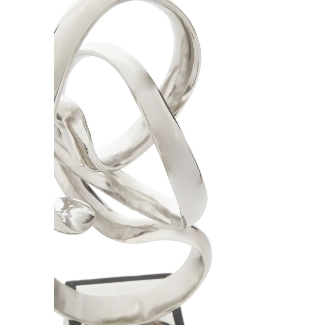 Mirano Silver Nickel Finish Knot Sculpture - Image 6