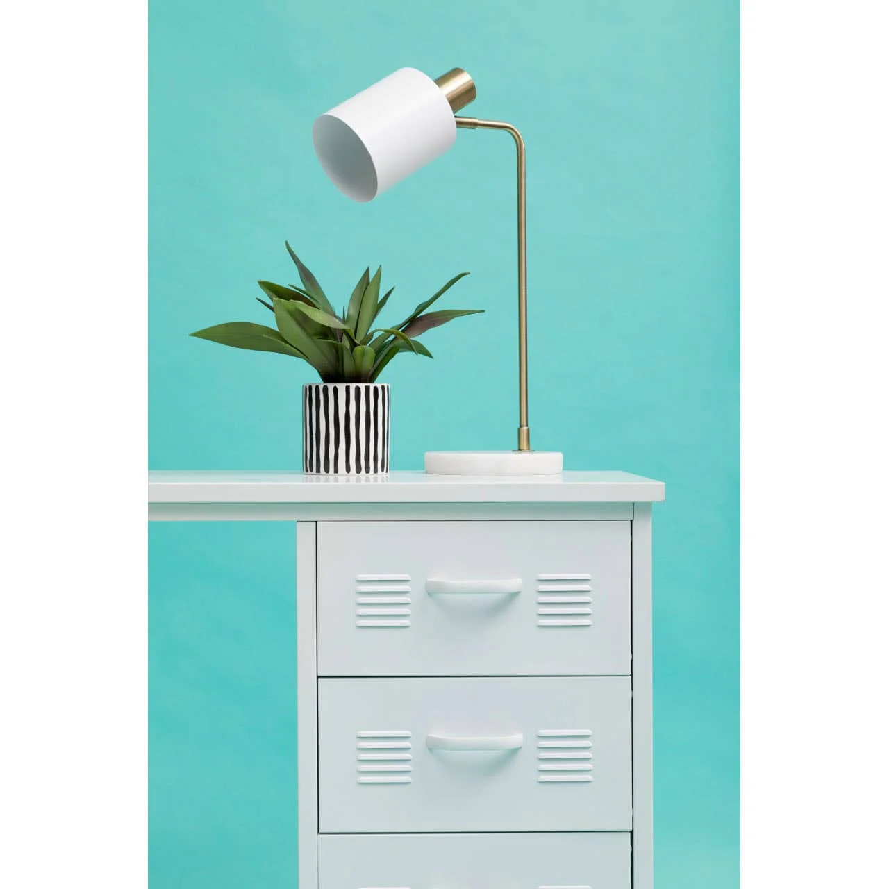 Newton White Shade Desk Lamp - Image 12