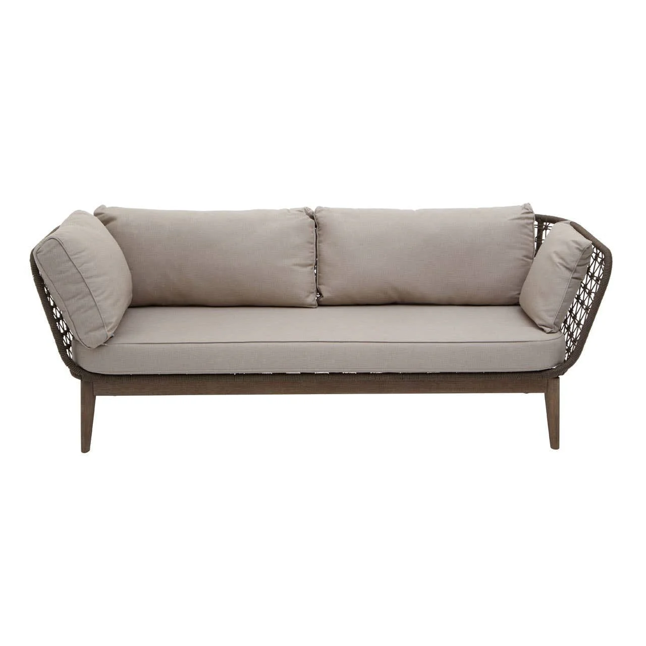 Opus Three Seat Bronze and Charcoal Sofa - Image 3