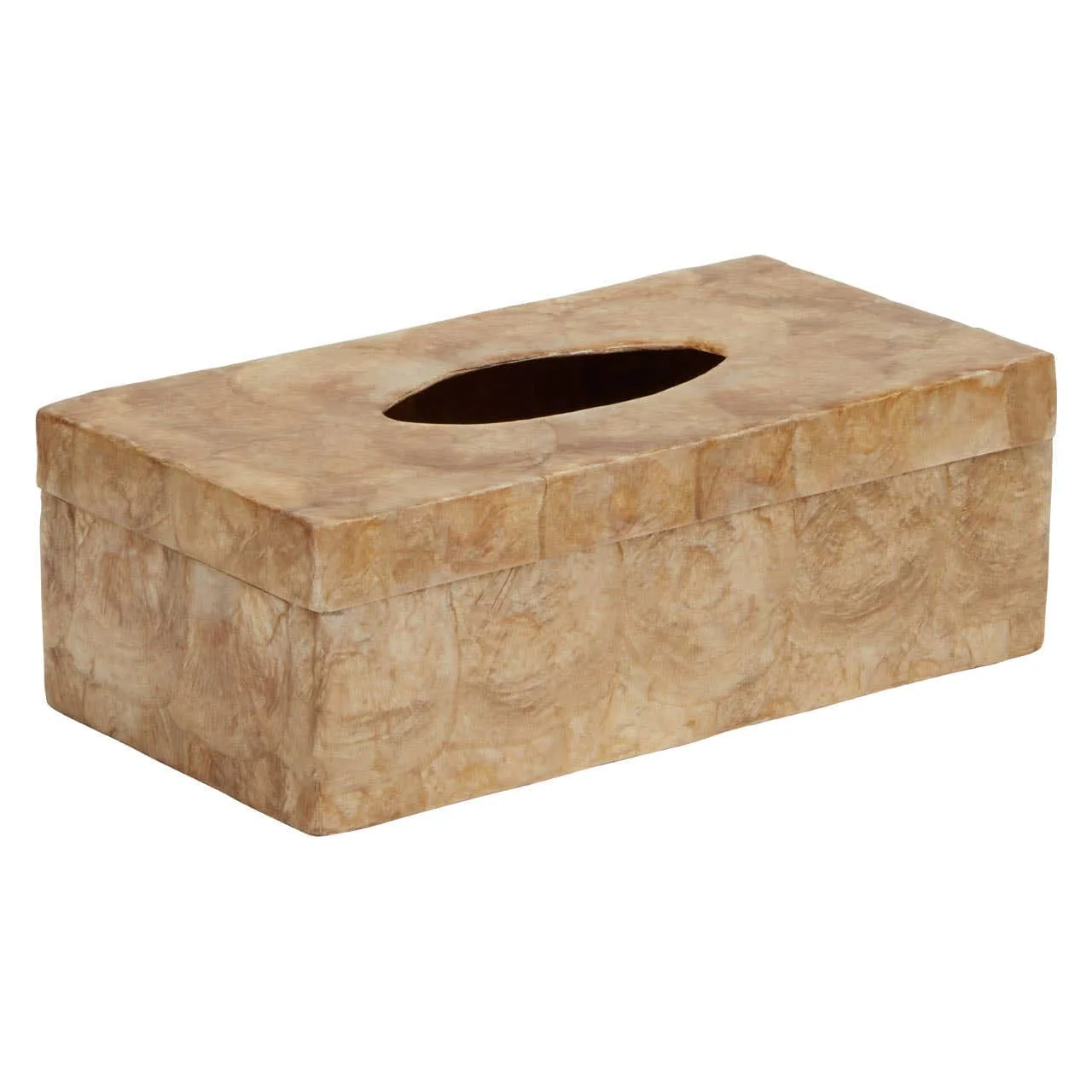Palu Beige Seashell Tissue Box - Image 2