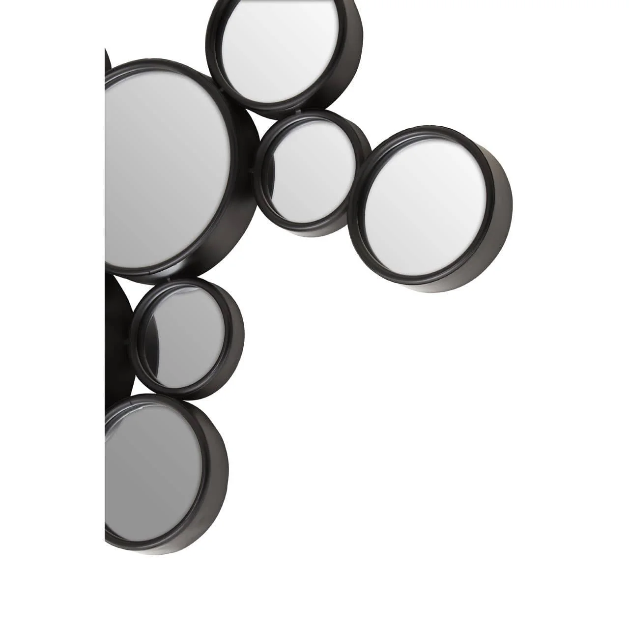 Persephone Large Black Multi Circles Wall Mirror - Image 3