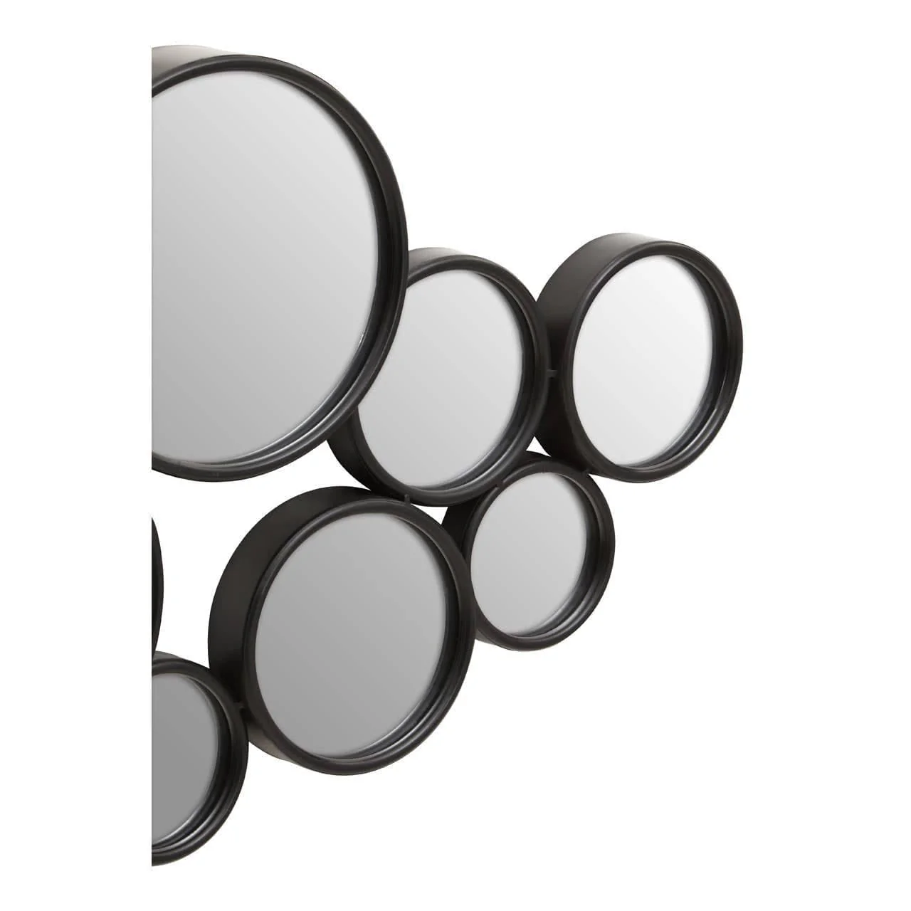 Persephone Large Black Multi Circles Wall Mirror - Image 4