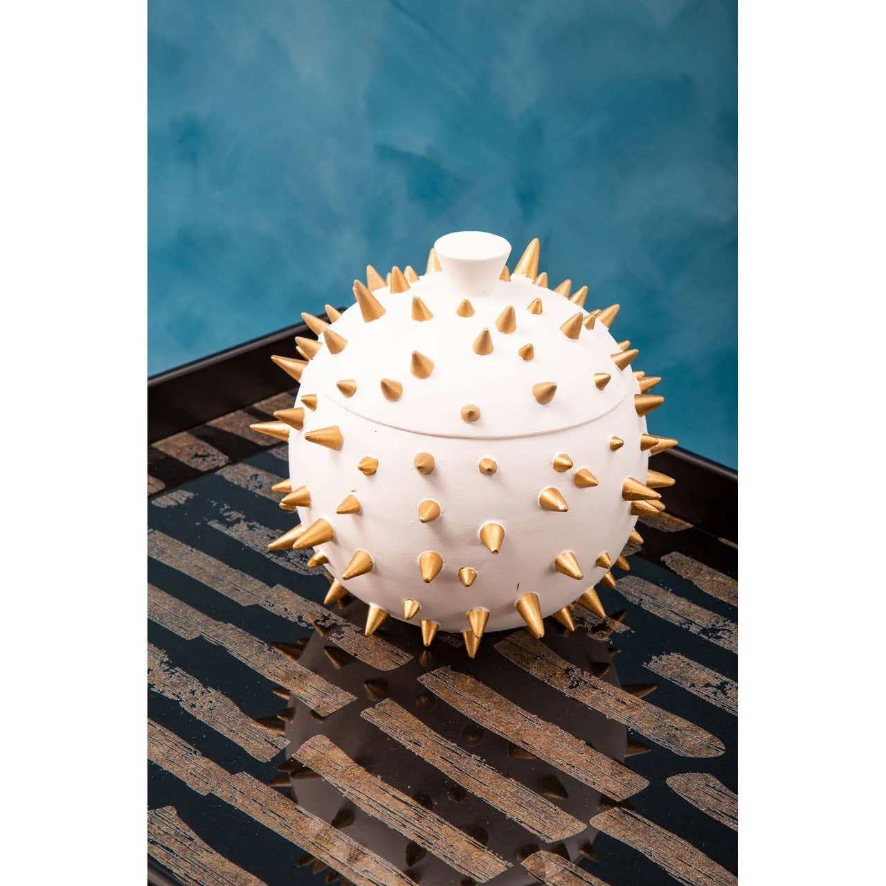 Picos White and Gold Spikes Small Box - Image 9