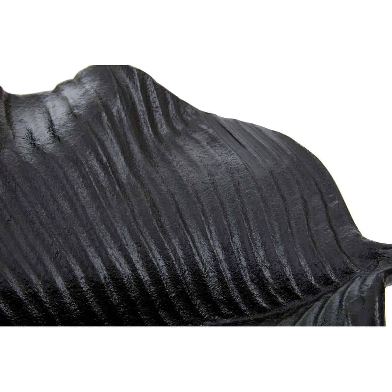 Prato Black Finish Leaf Dish - Image 5