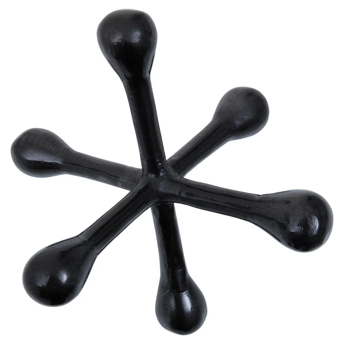Prato Black Nickel Finish Jack Sculpture