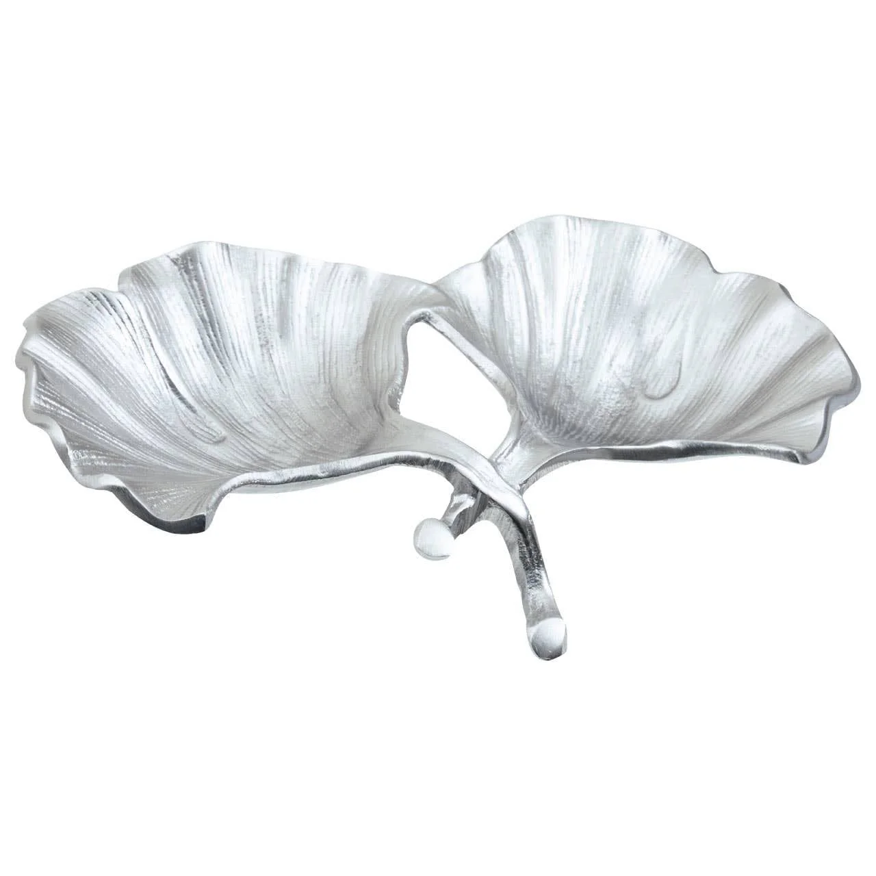 Prato Ginkgo Silver Finish Dish - Image 3