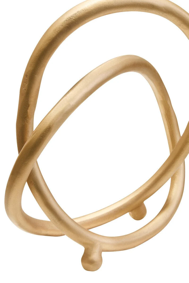 Prato Matte Gold Finish Twist Sculpture - Image 7