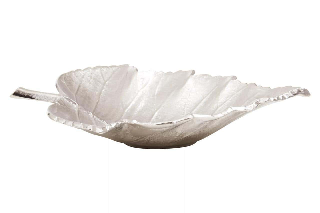 Prato Silver Finish Leaf Dish - Image 4