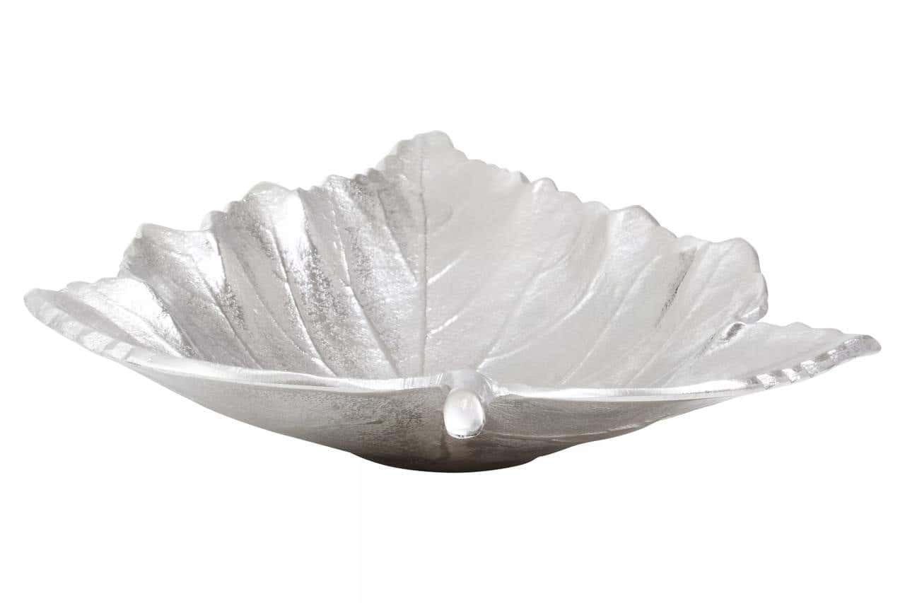 Prato Silver Finish Leaf Dish - Image 5