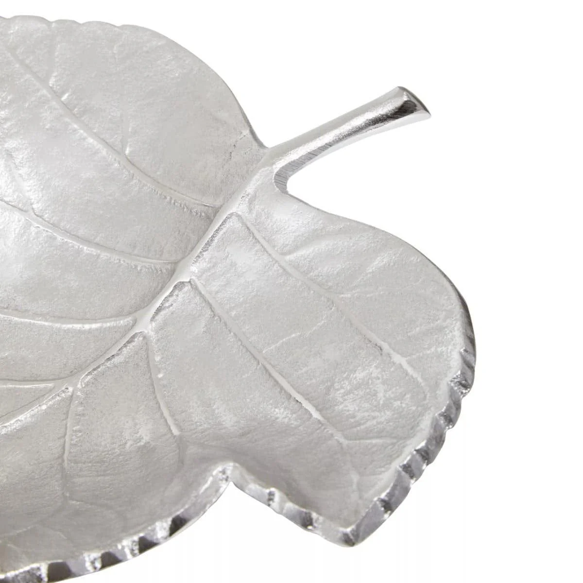 Prato Silver Finish Leaf Dish - Image 6