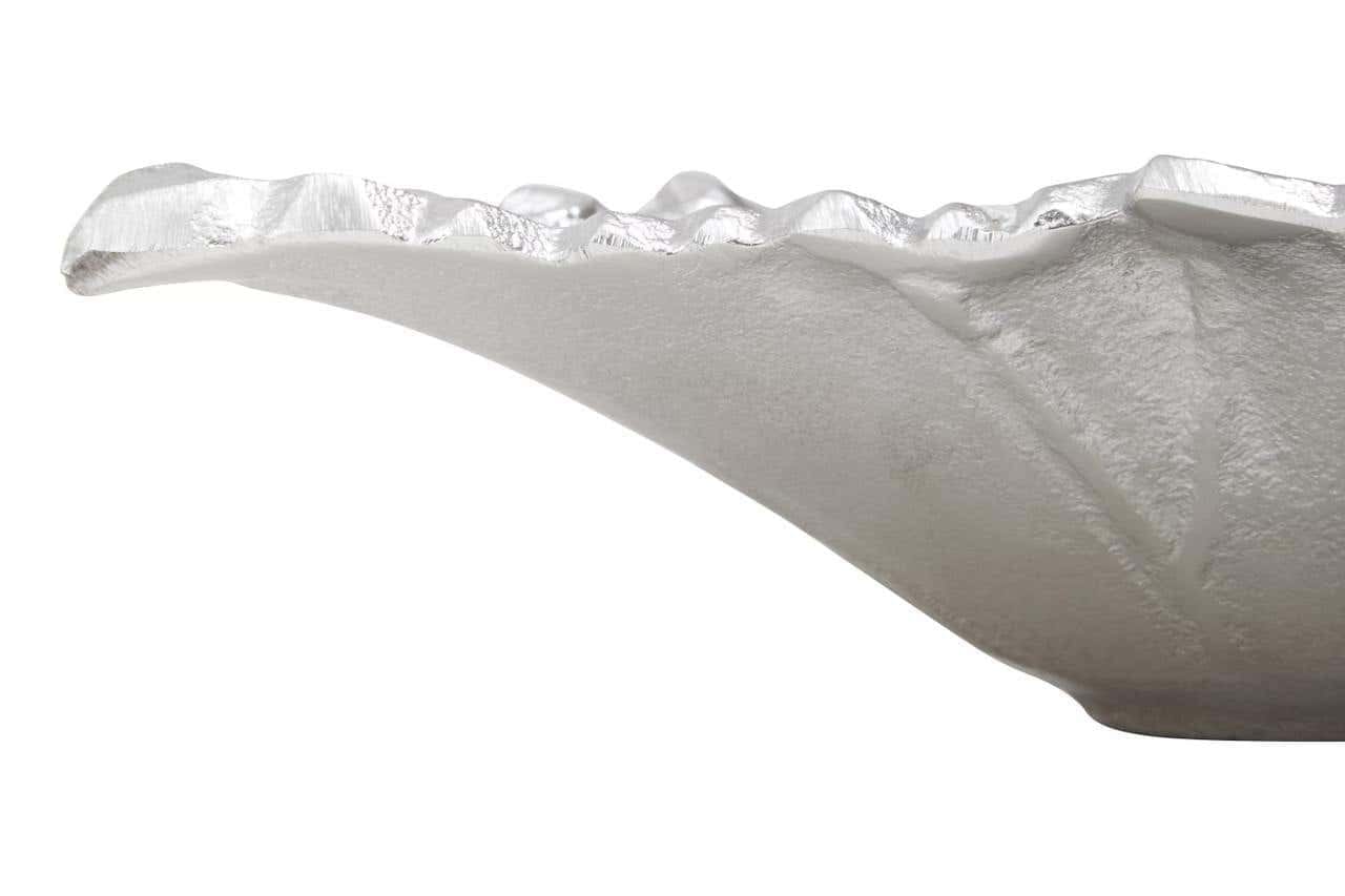 Prato Silver Finish Leaf Dish - Image 7