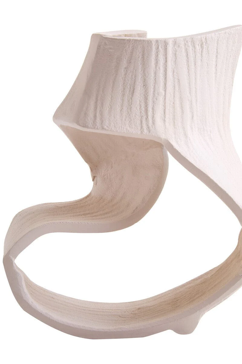 Prato Small Cream Abstract Swirl Sculpture - Image 6