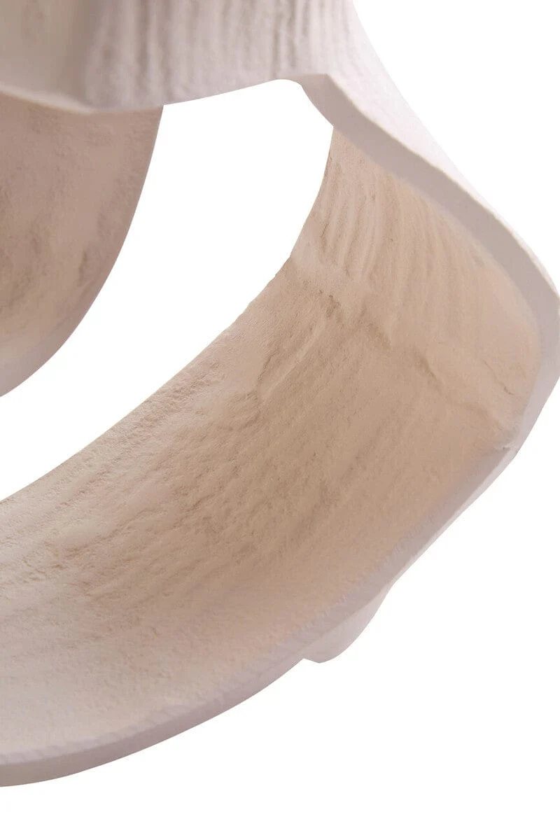 Prato Small Cream Abstract Swirl Sculpture - Image 8