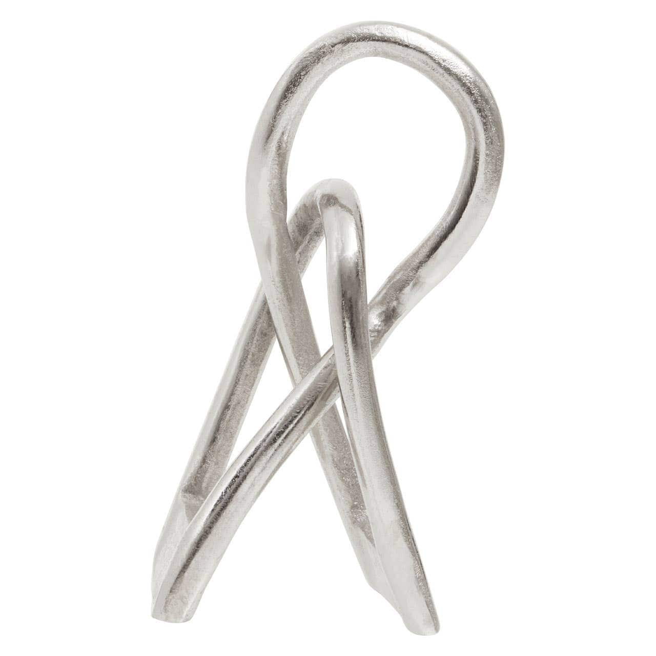 Prato Small Nickel Finish Sculpture - Image 3
