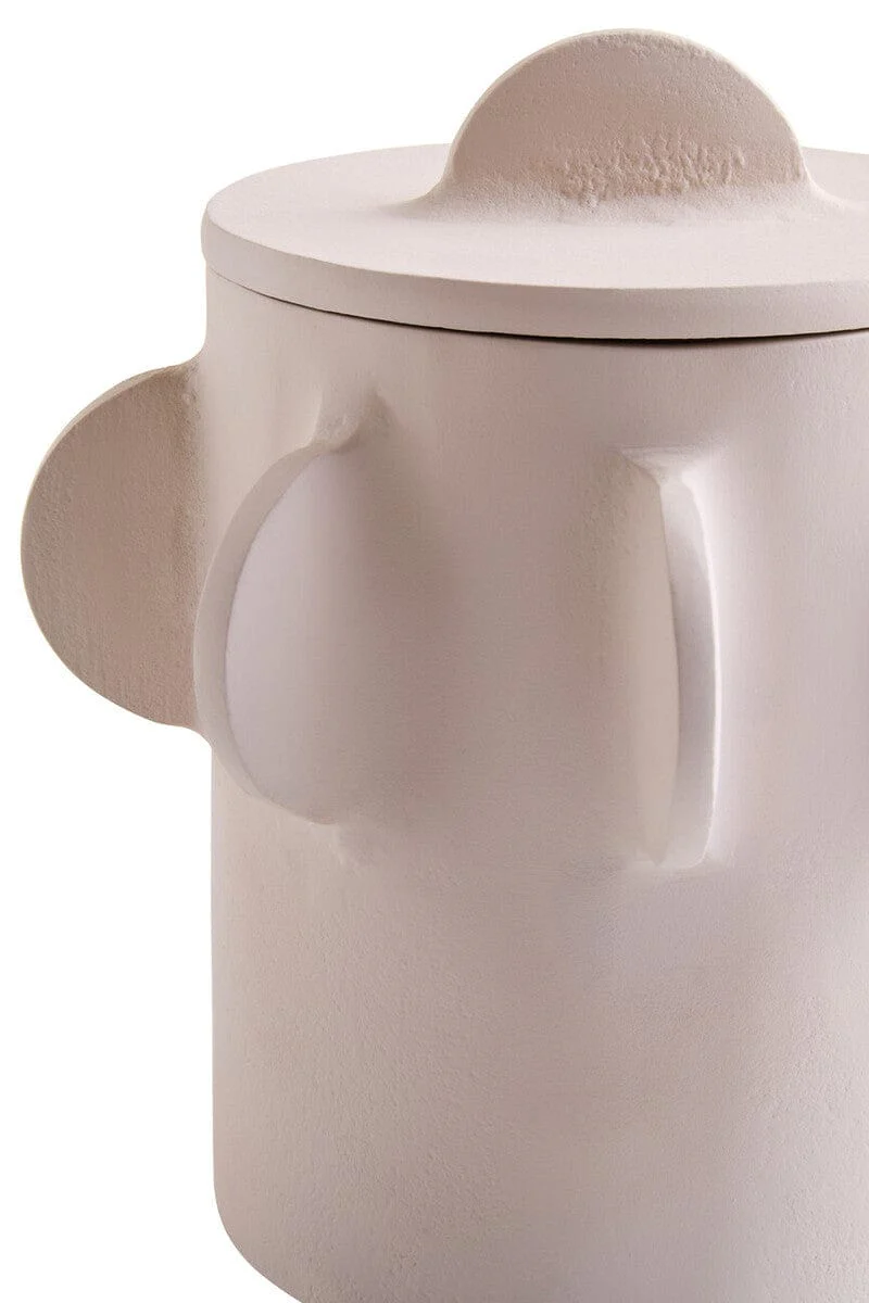 Prato Small Round Textured Cream Box - Image 3