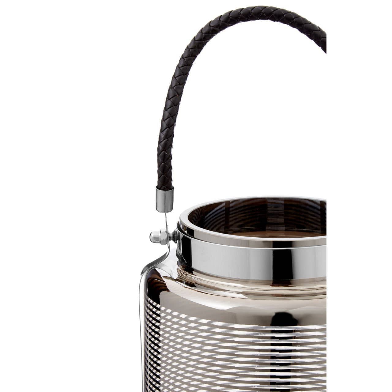 Raya Small Nickel Stripe Lantern - Image 4
