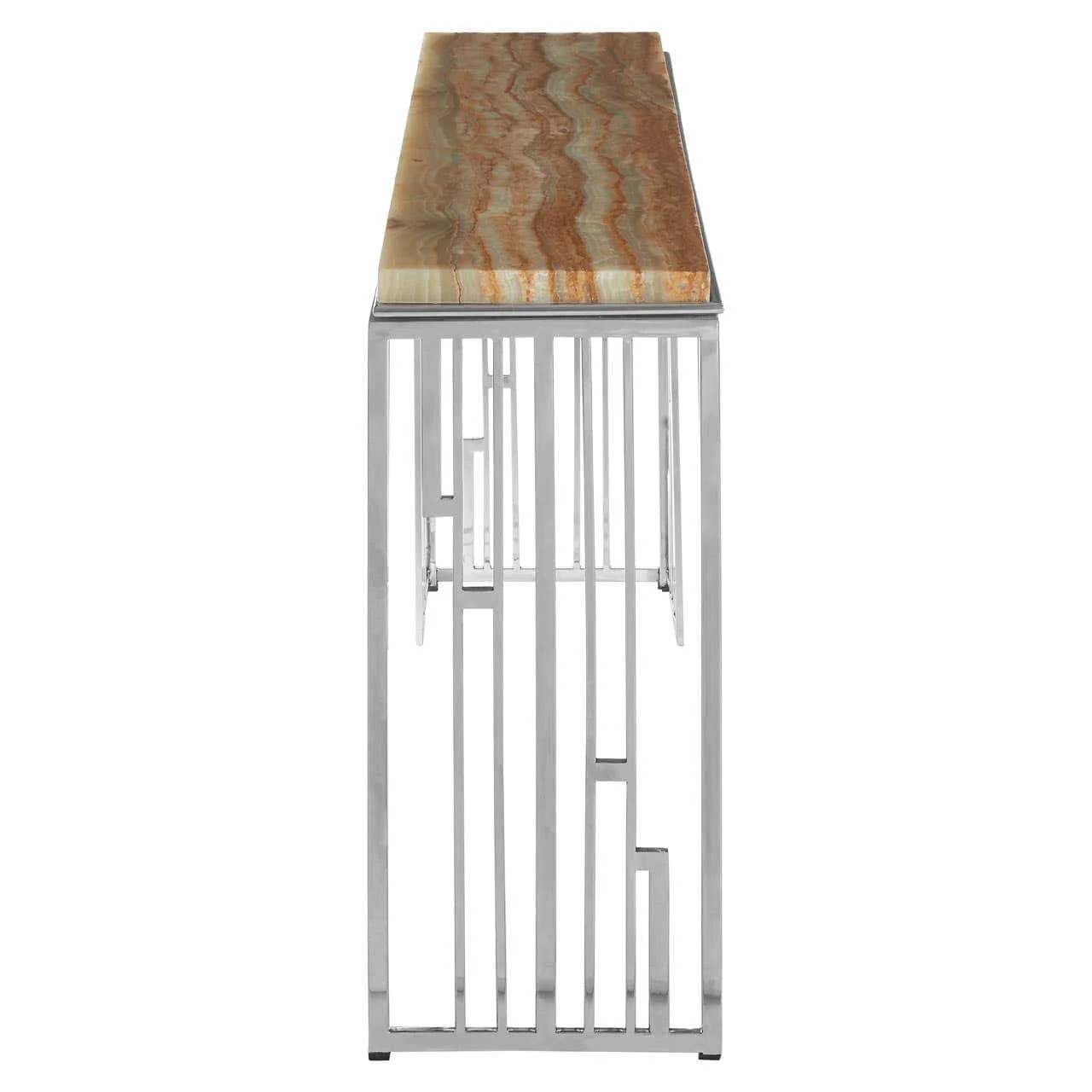 Relic Console Table With Onyx Stone Top - Image 3