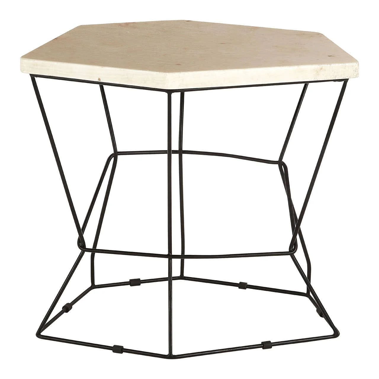 Relic Onyx Stone Polygonal Side Table