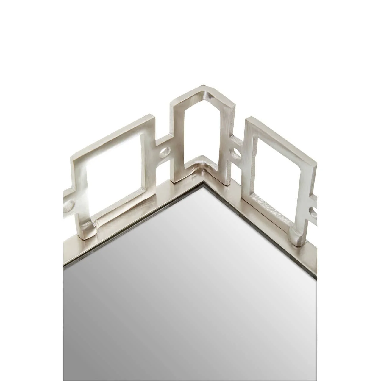 Rhoda Rectangle Nickel Finish Mirror Tray - Image 5