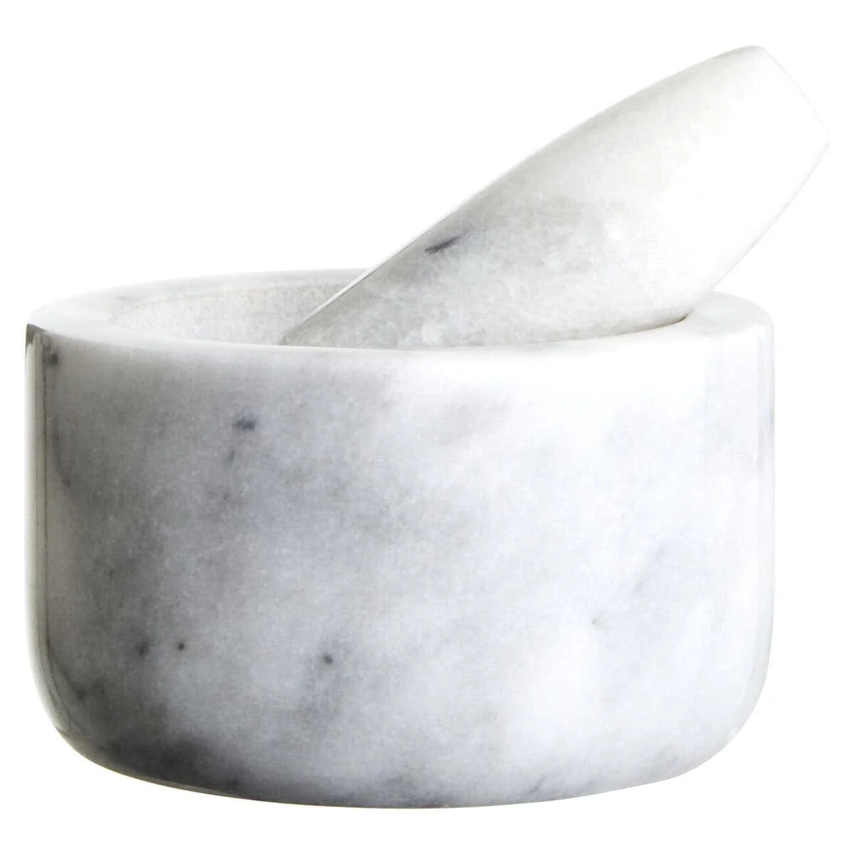 Salerno Grey Marble Straight Mortar And Pestle - Image 2