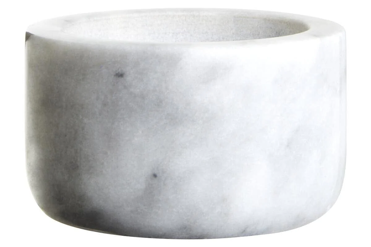 Salerno Grey Marble Straight Mortar And Pestle - Image 3