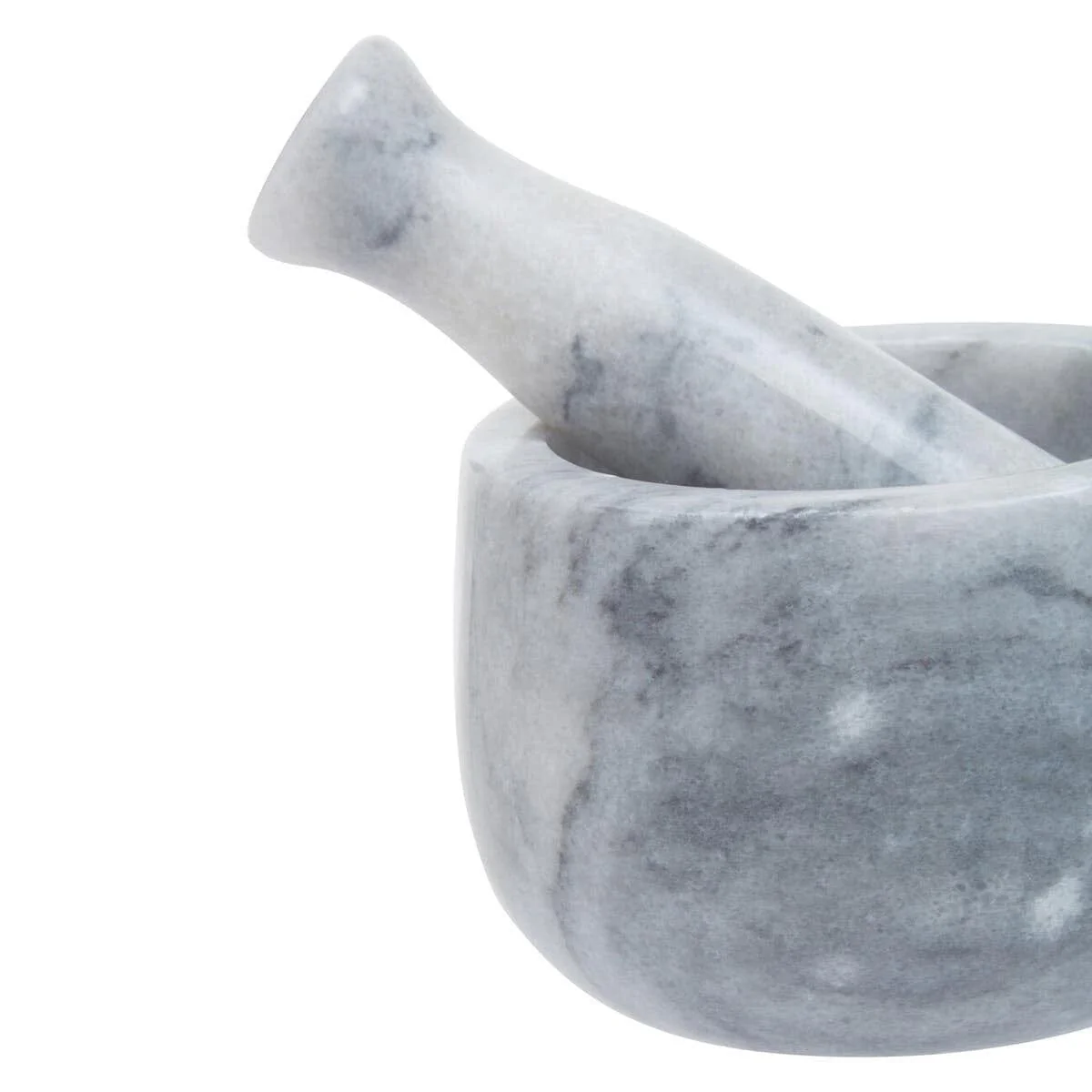 Salerno Grey Marble Straight Mortar And Pestle - Image 8