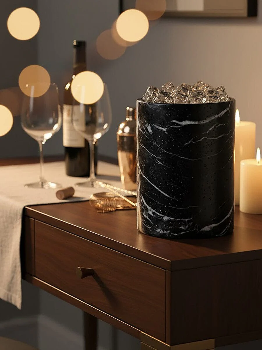 Salmo Black Marble Ice Bucket - Image 7