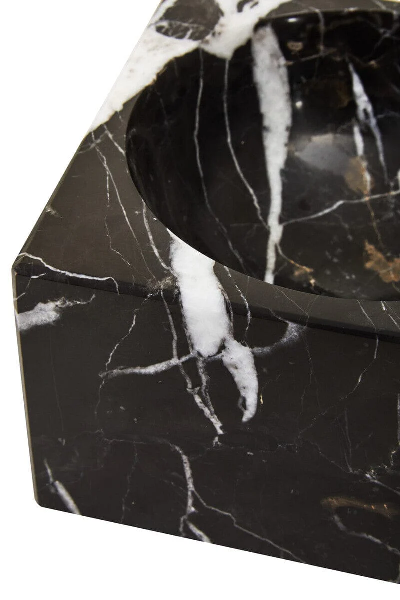 Salmo Square Black Marble Bowl - Image 3