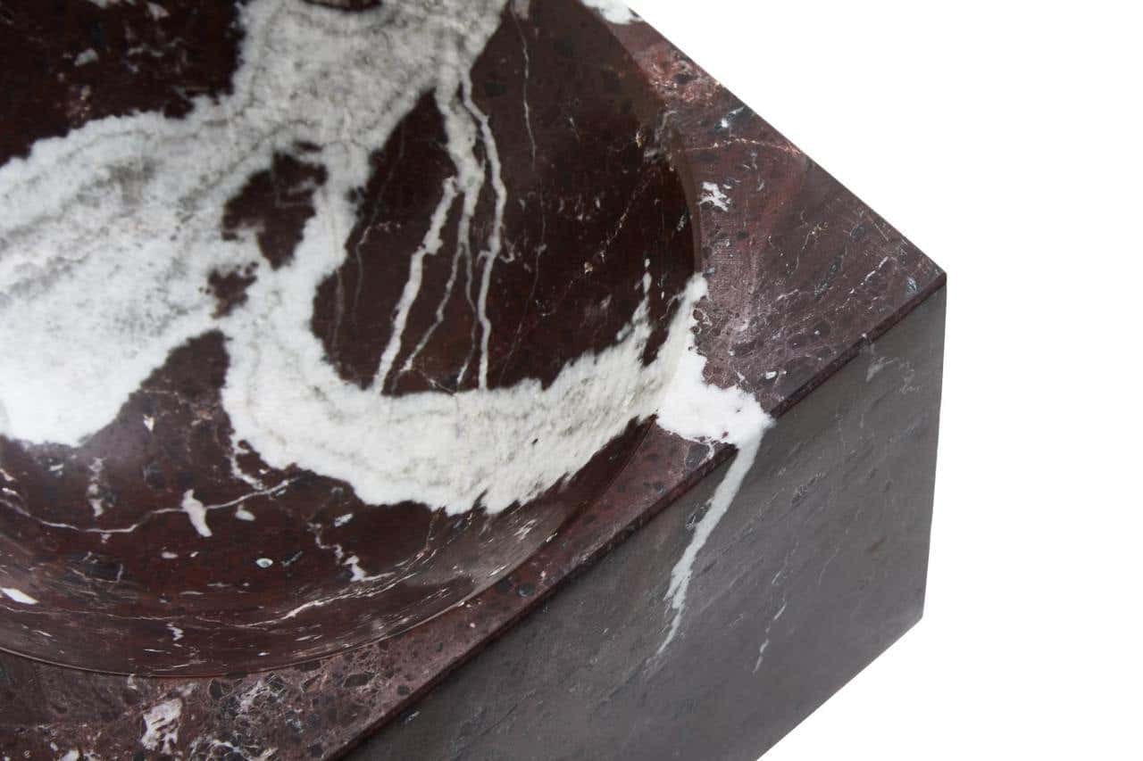 Salmo Square Red Marble Bowl - Image 15