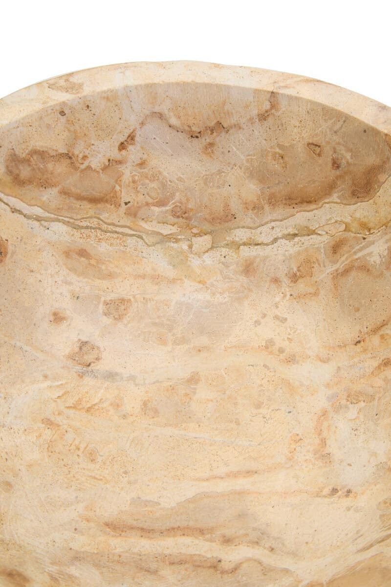 Santino Chocolate Marble Pedestal Bowl - Image 5