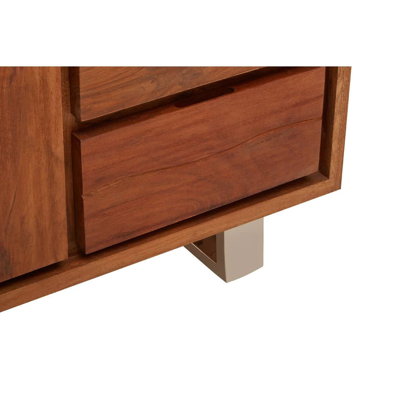 Simla Acacia Wood 1 Door and 3 Drawers Sideboard - Image 7