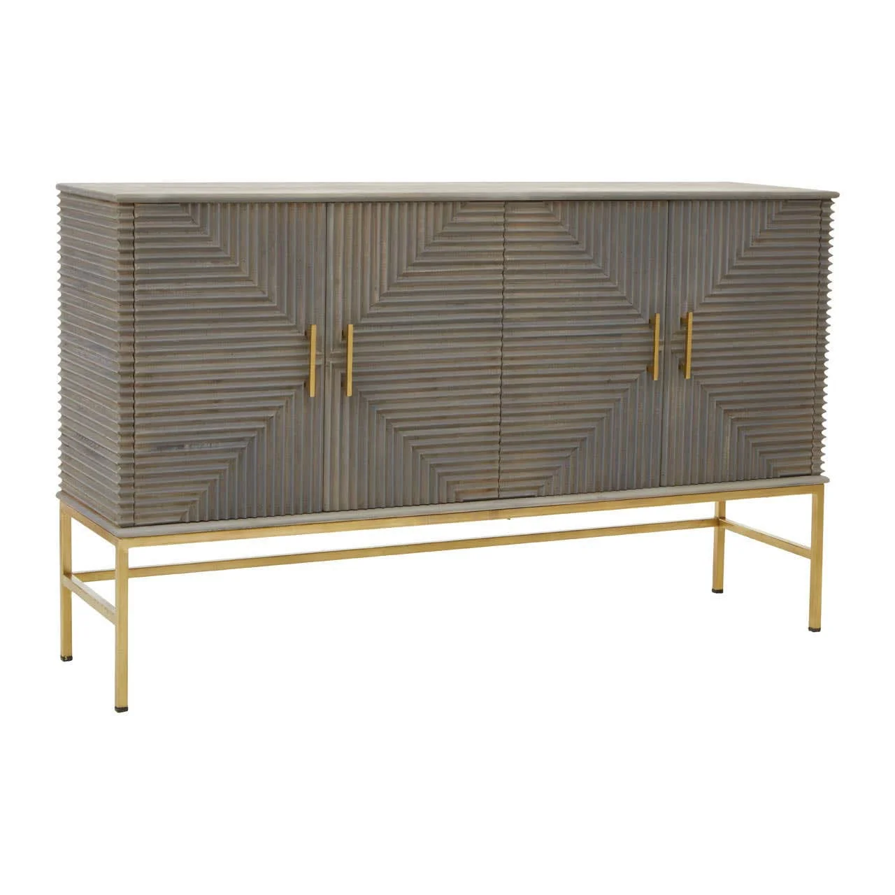 Suar Grey Wash Mango Wood Sideboard - Image 4