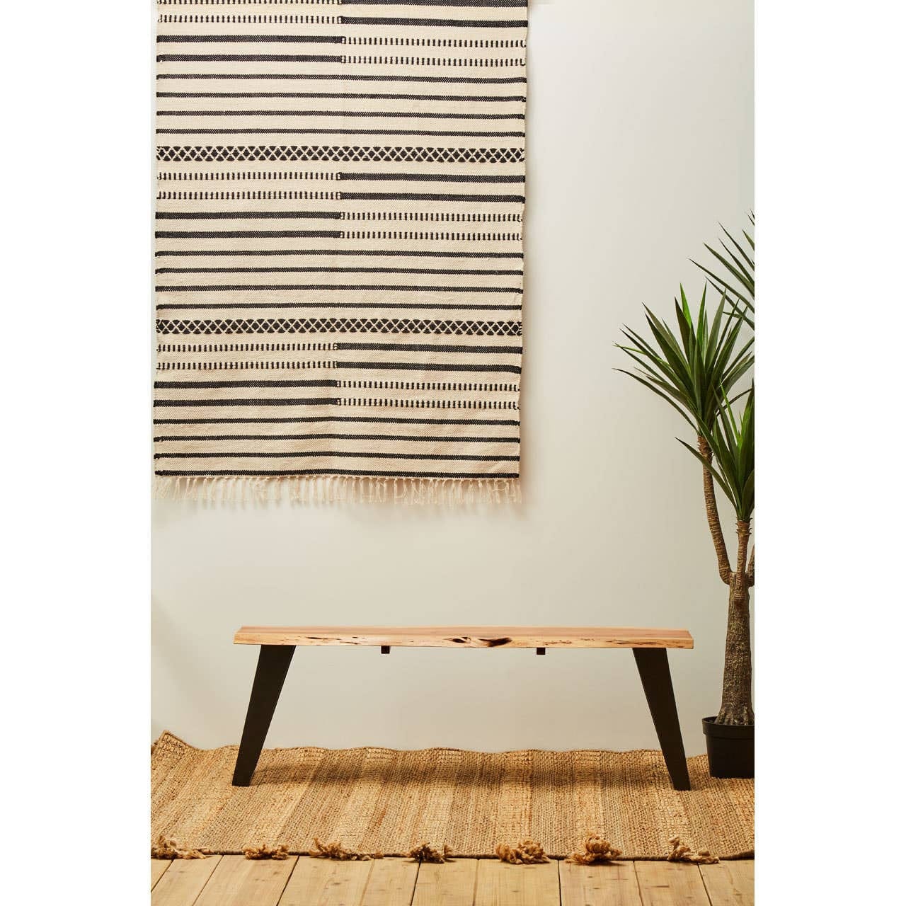 Surax Acacia Wood with Live Edge Bench - Image 13