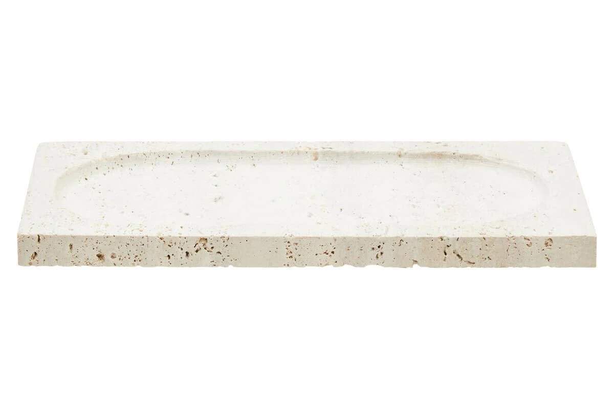 Tibor Travertine Rectangular Decorative Tray - Image 2