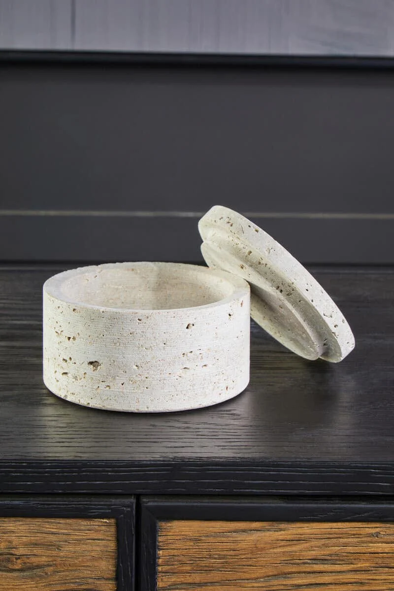 Tibor Travertine Round Trinket Box - Image 13