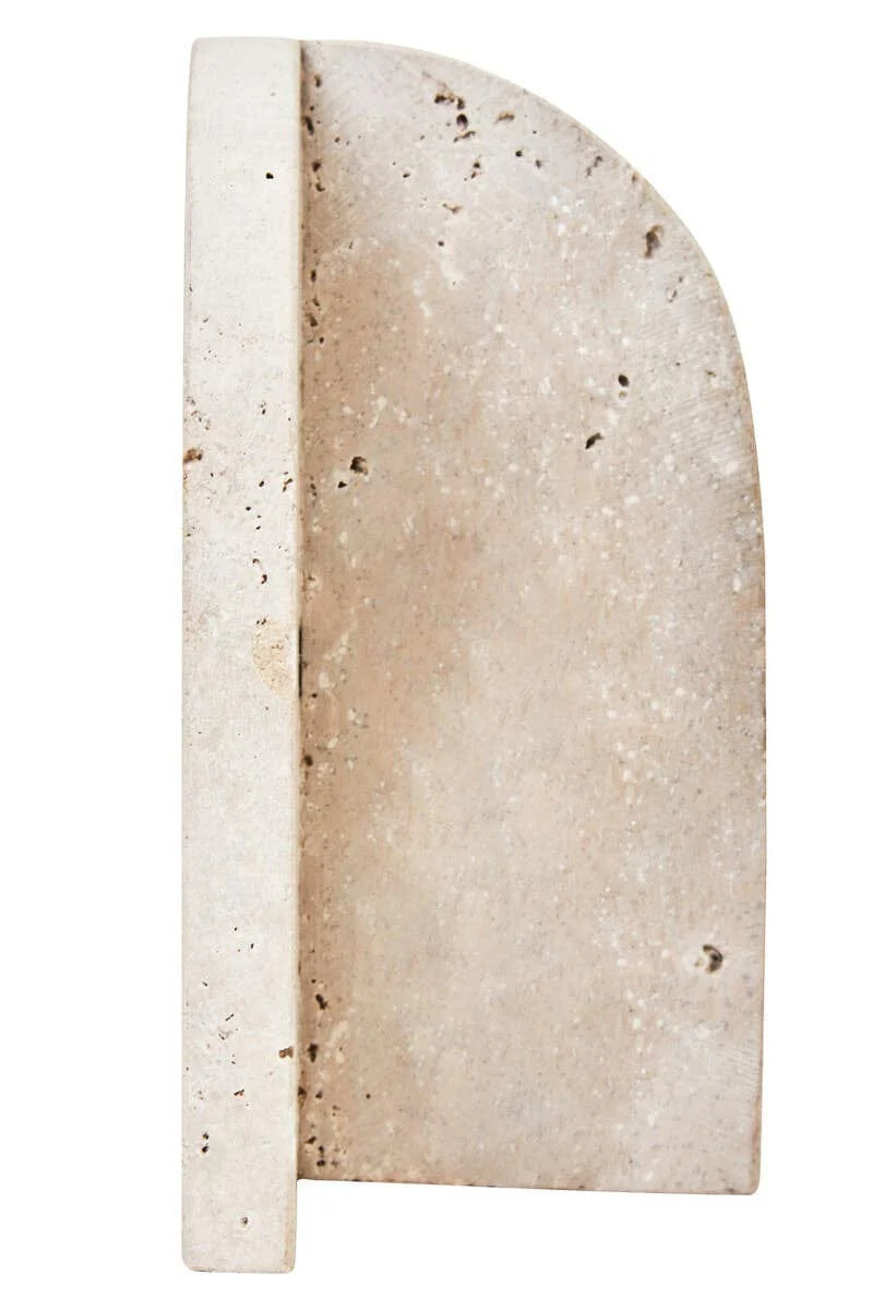 Tibor Travertine Set of 2 Arched Bookends - Image 6