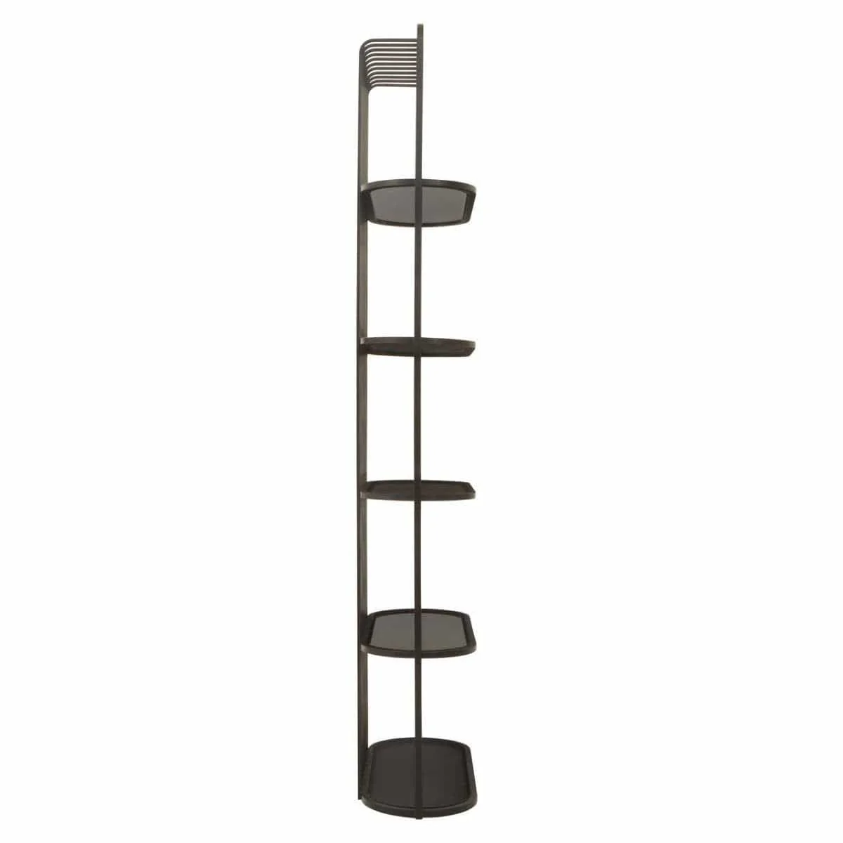 Vogue Five Tier Black Shelf Unit - Image 4