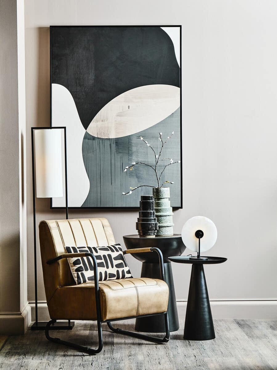 Waldorf White Marble And Black Table Lamp - Image 10