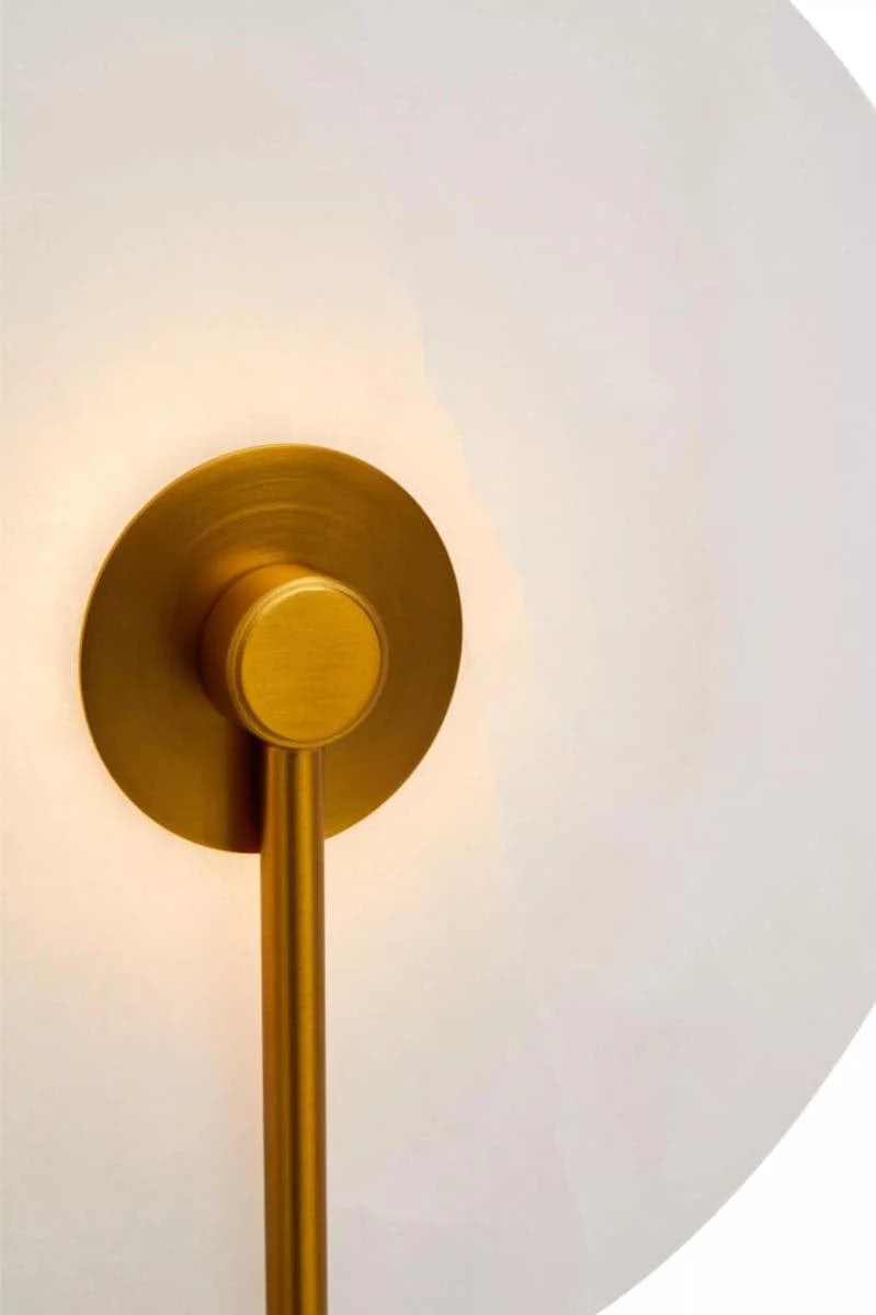 Waldorf White Marble Wall Light with Gold Accent - Image 4
