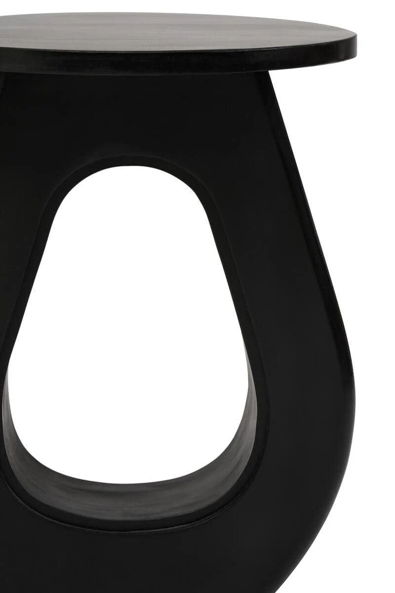 Walsa Black Finish Mango Wood Accent Table - Image 5