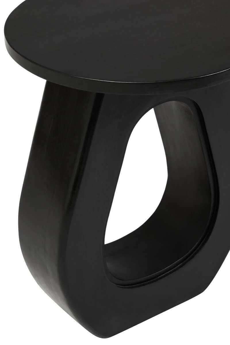 Walsa Black Finish Mango Wood Accent Table - Image 6