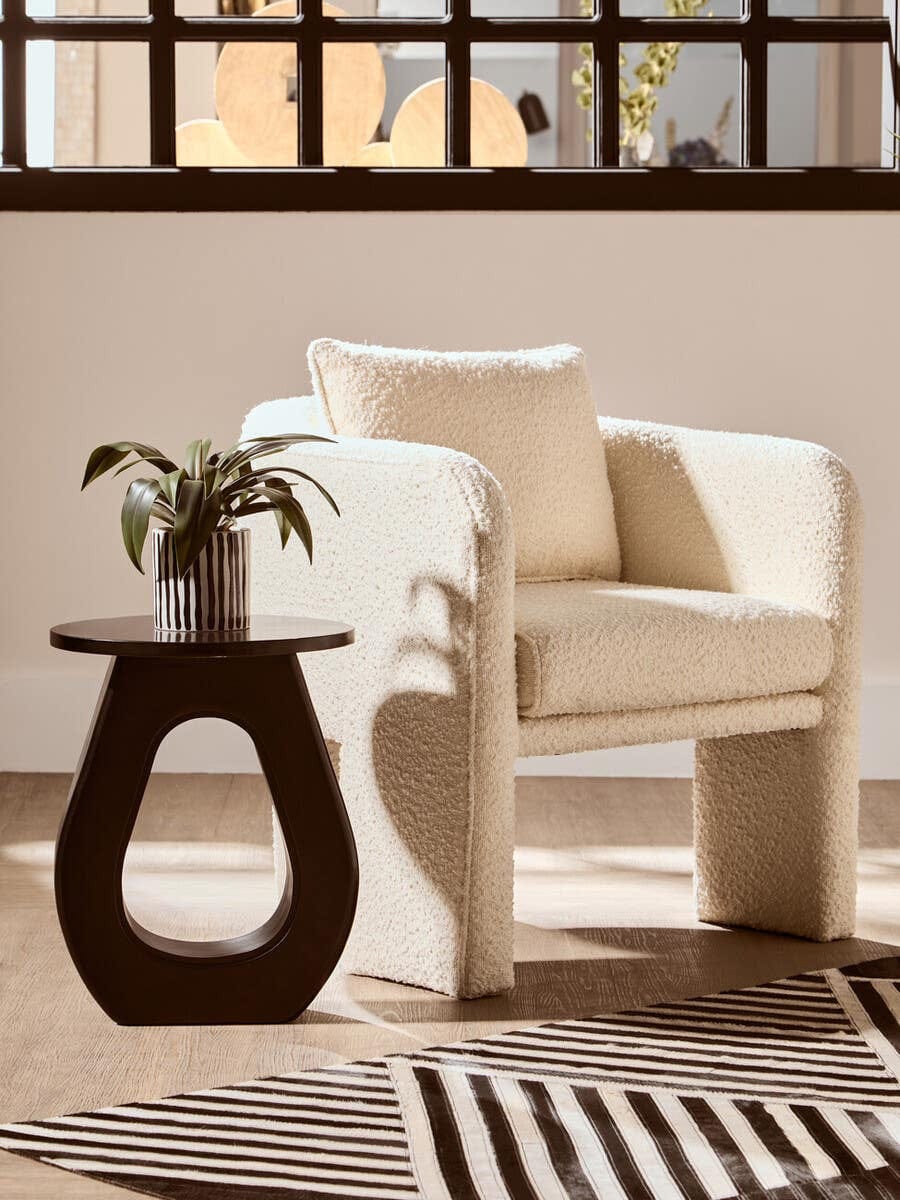 Walsa Black Finish Mango Wood Accent Table - Image 9