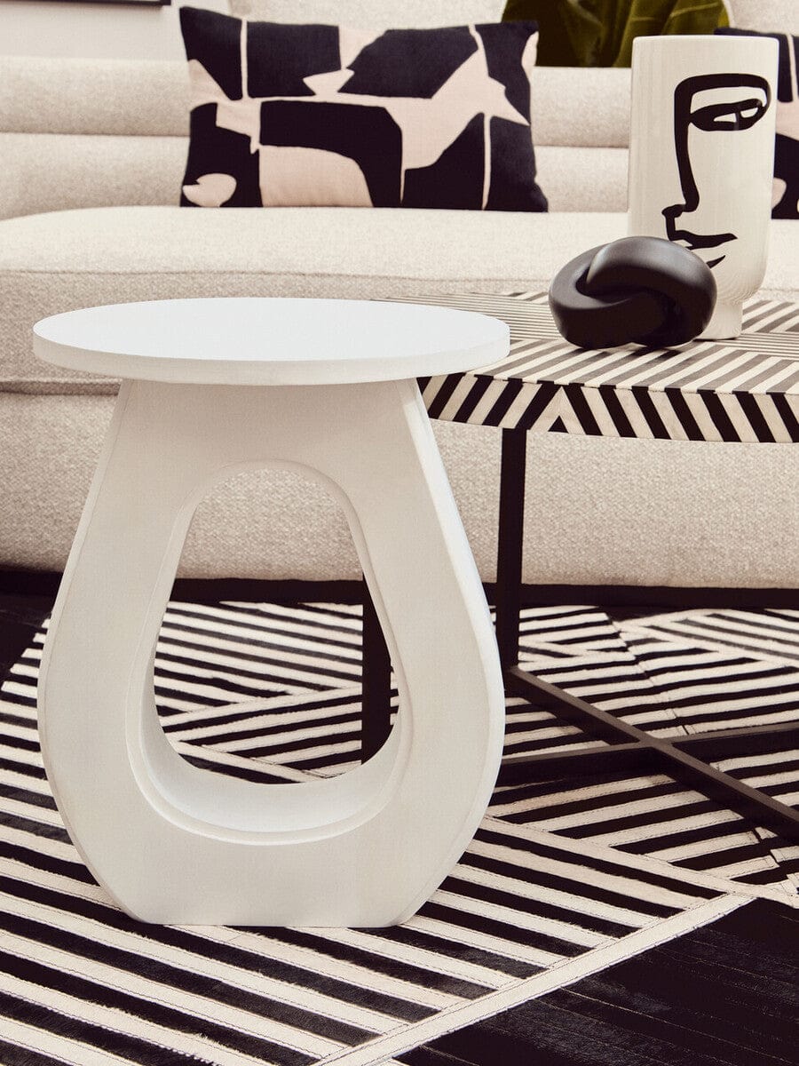 Walsa Whitewash Mango Wood Accent Table - Image 11