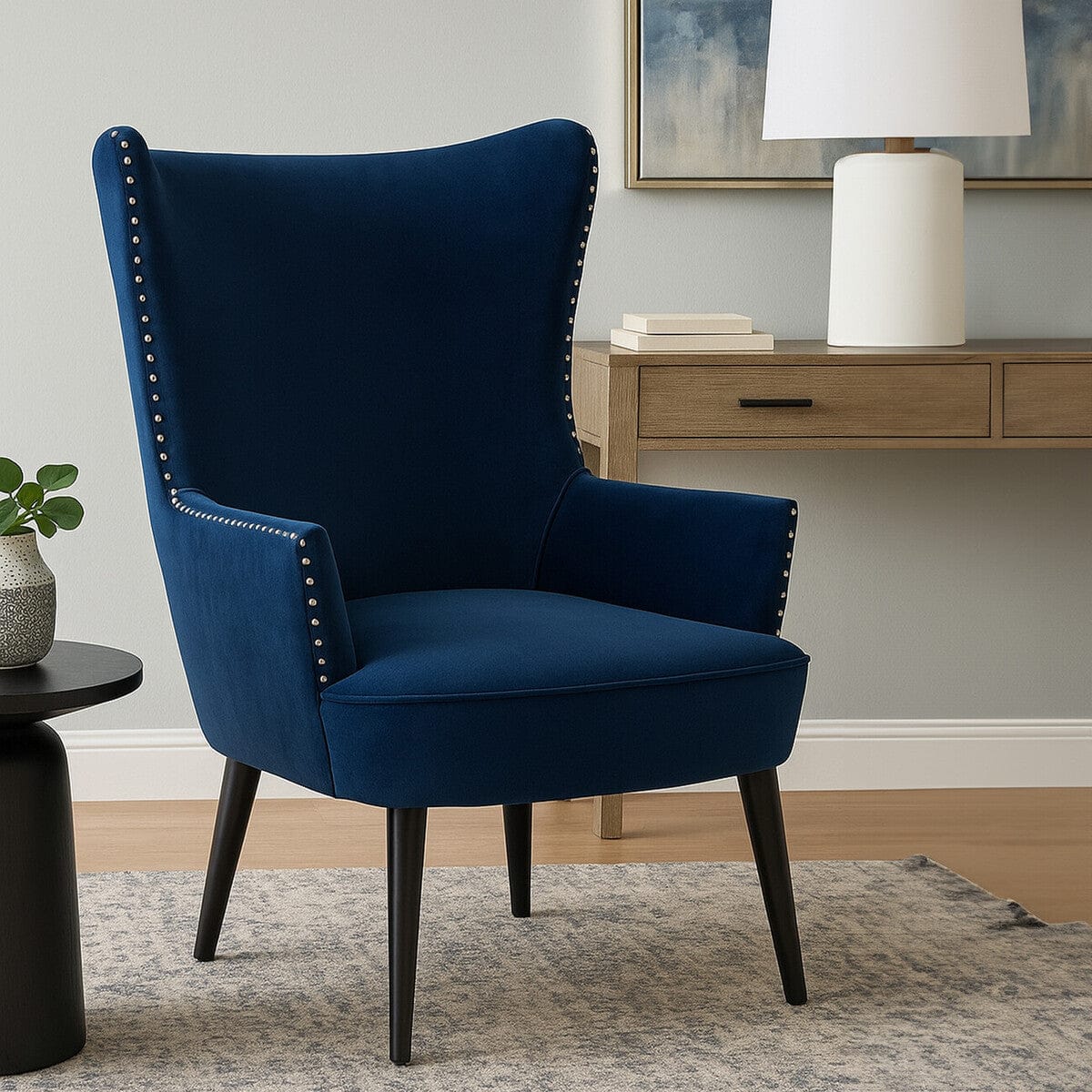 Wexley Wingback Lounge Chair - Image 12