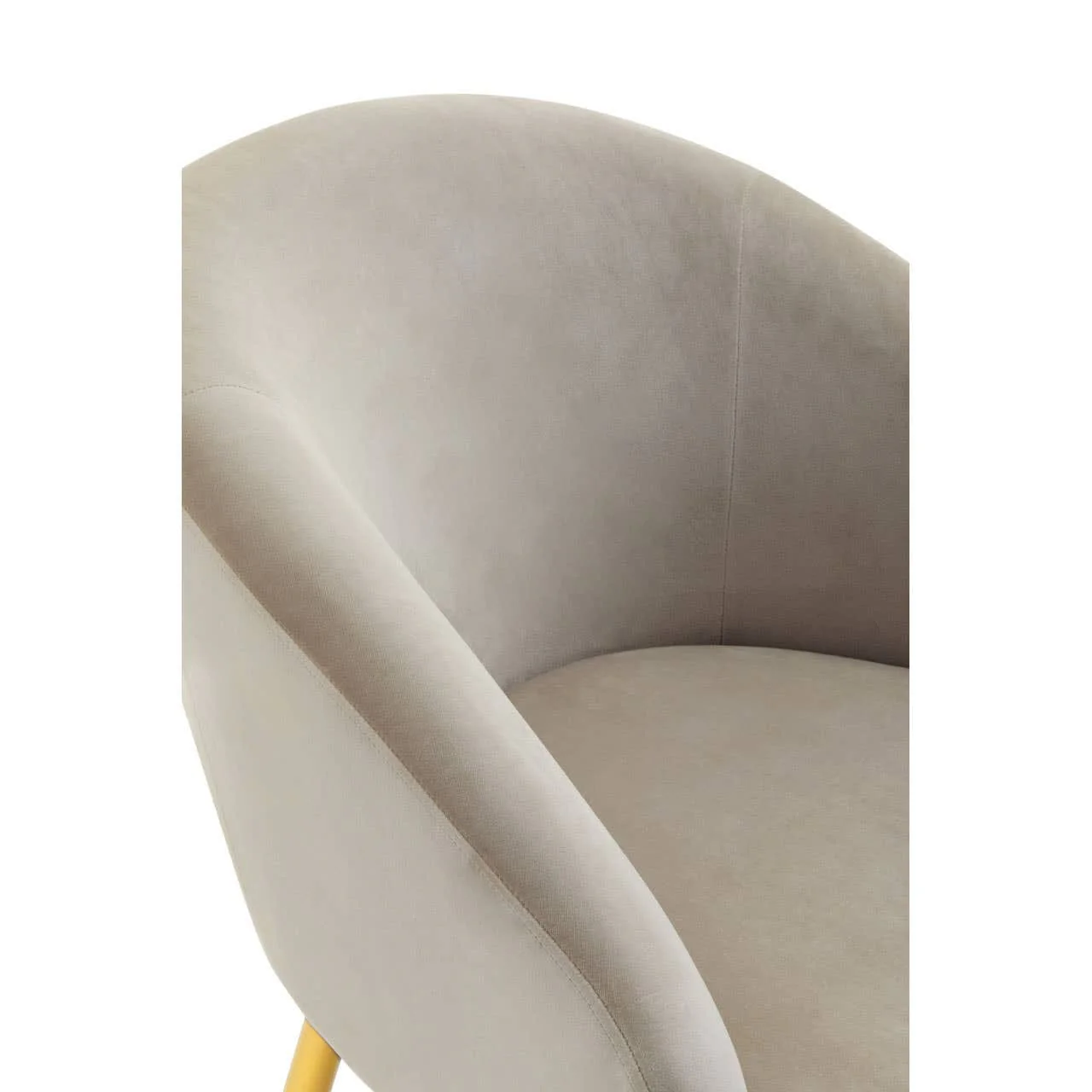 Yasmeen Mink Velvet Chair And Footstool - Image 7