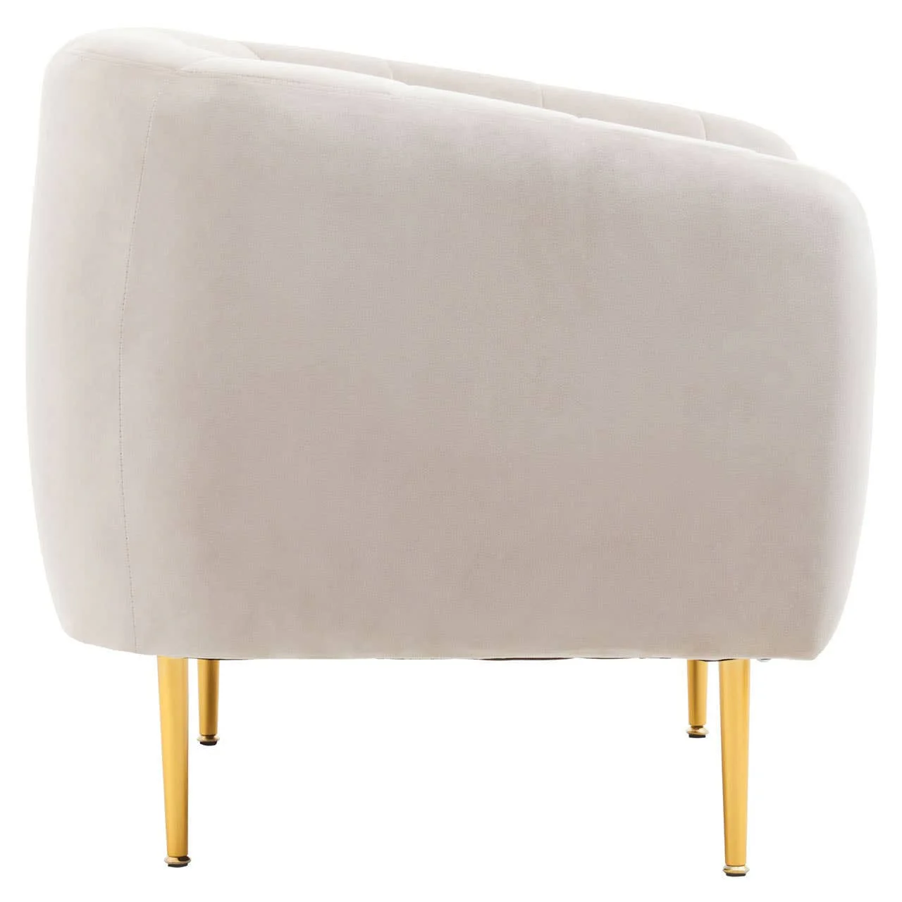 Yasmeen Silver Grey Velvet Armchair - Image 3