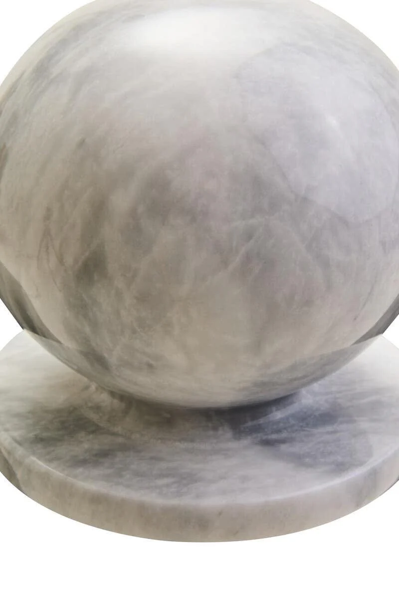 Zoro White Marble Ball Sculpture - Image 5