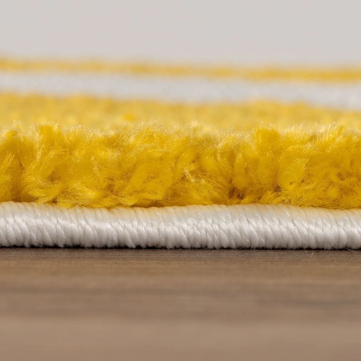 Joli Checkered Yellow & White Rug - Image 5